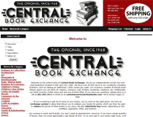 Tablet Screenshot of central-bookexchange.com